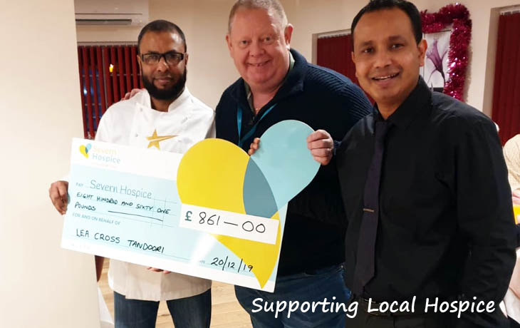 Lea Cross Tandoori Supporting Severn Hospice